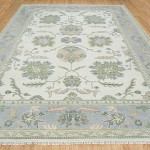 Ivory Bloom Oushak Rug