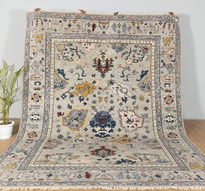 Mediterranean Sky Oushak Rug