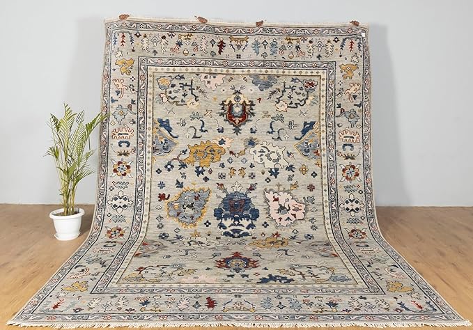Mediterranean Sky Oushak Rug