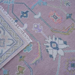 Shadow Grey Oushak Hand Knotted Rug