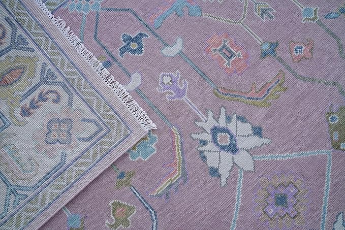 Shadow Grey Oushak Hand Knotted Rug