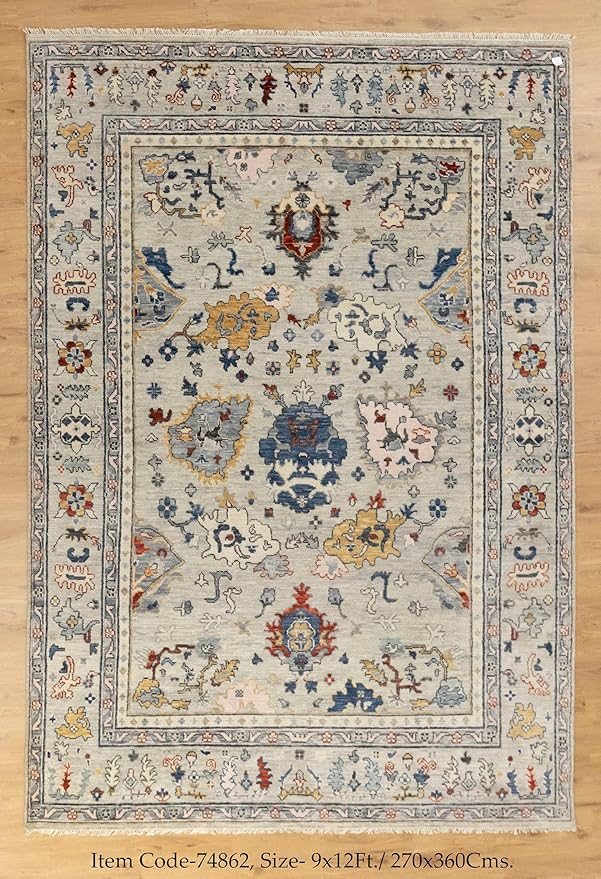 Mediterranean Sky Oushak Rug