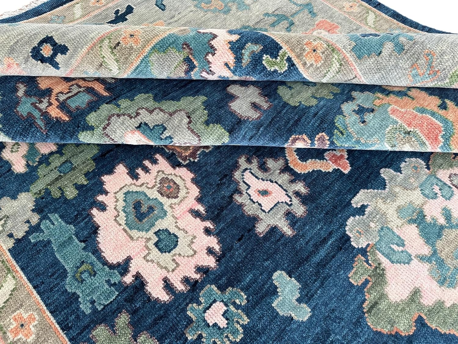 Olive Grove Oushak Hand Knotted Rug