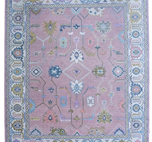 Shadow Grey Oushak Hand Knotted Rug