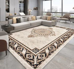 Amber Stone Machine Knot Rug