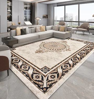 Amber Stone Machine Knot Rug