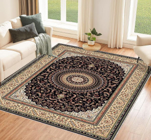 Emerald Plains Machine Knot Rug