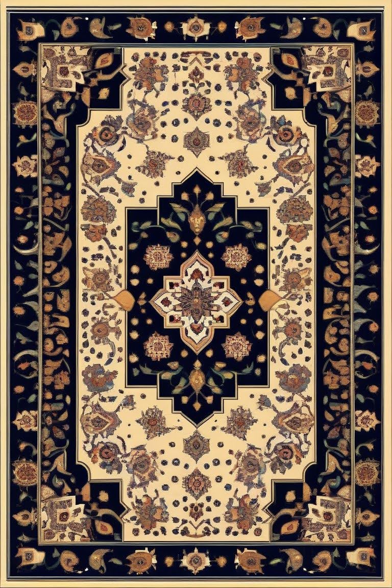 Plush Geo Machine Knot Rug