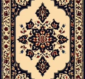 Nature Drift Machine Knotted Rug