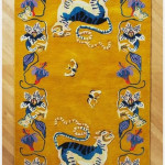 Golden Maze Tufted Rug