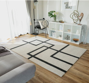 Shadow Line Grey Tufted Rug