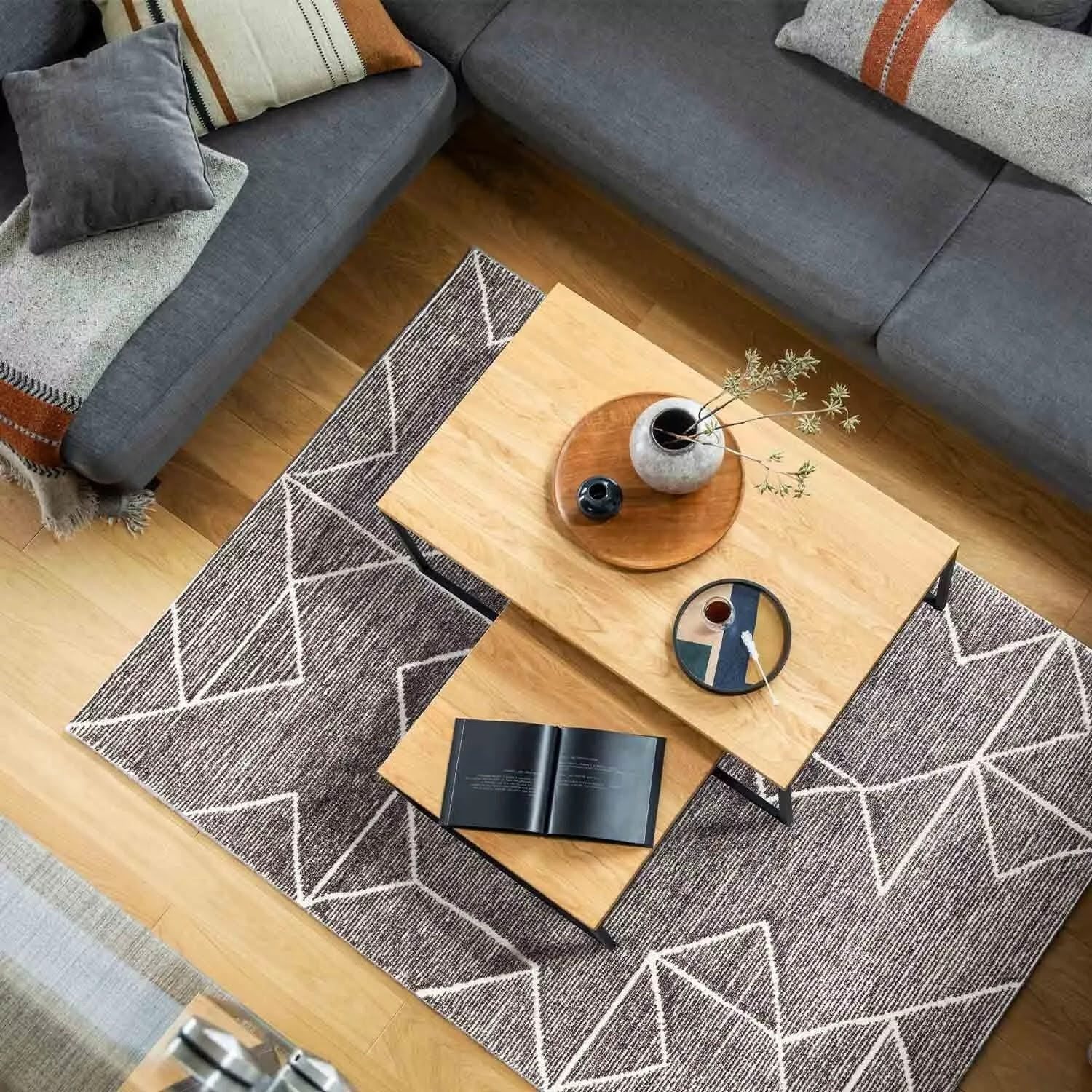 Urban Grid Hand Tufted Rug