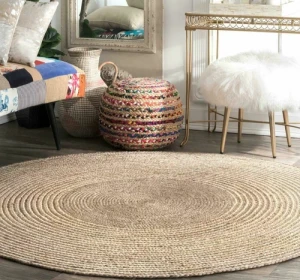 Classic Round Jute Carpet
