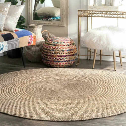 Classic Round Jute Carpet