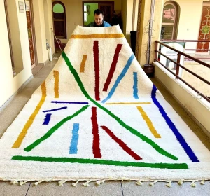 Sahara Moonlight Hand Knotted Rug