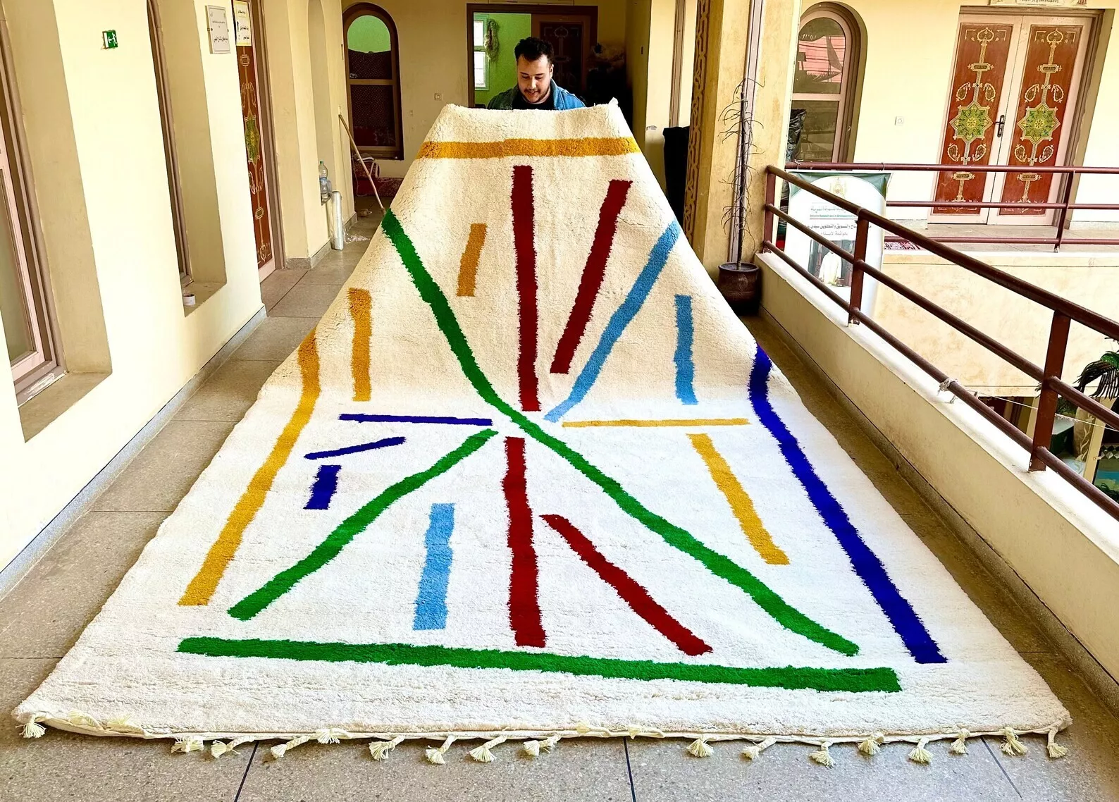 Sahara Moonlight Hand Knotted Rug