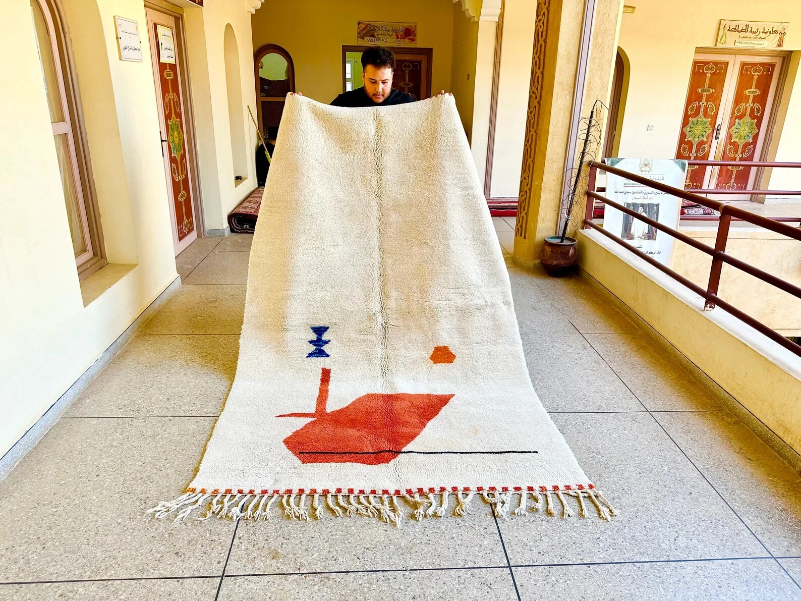 Geometric Horizon Moroccan Rug