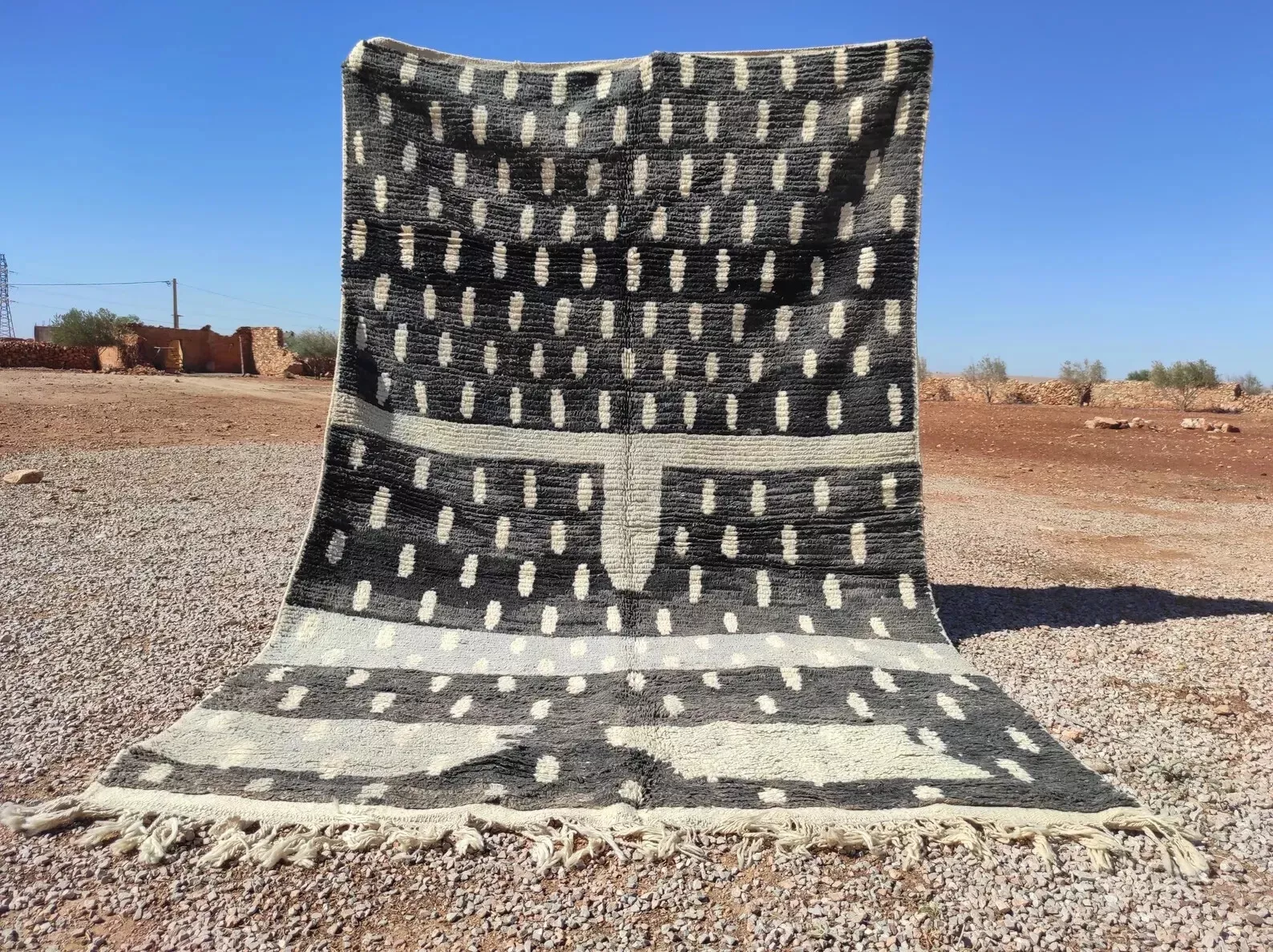 Colorburst Boucherouite Hand Knotted Rug