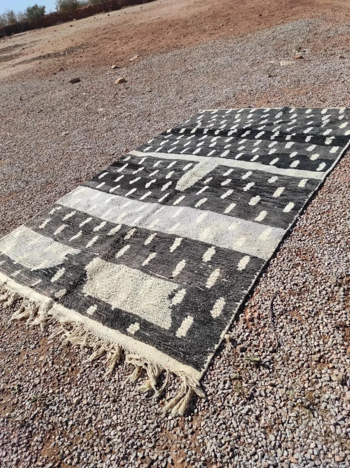 Colorburst Boucherouite Hand Knotted Rug