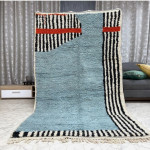 Fez Blue Medallion Hand Knotted Rug