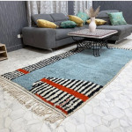 Fez Blue Medallion Hand Knotted Rug