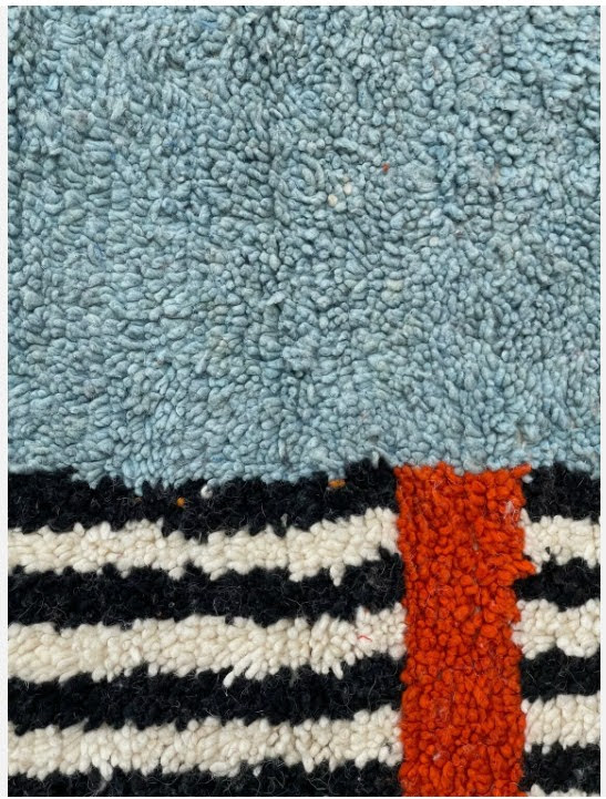 Fez Blue Medallion Hand Knotted Rug