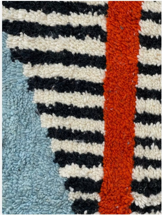 Fez Blue Medallion Hand Knotted Rug