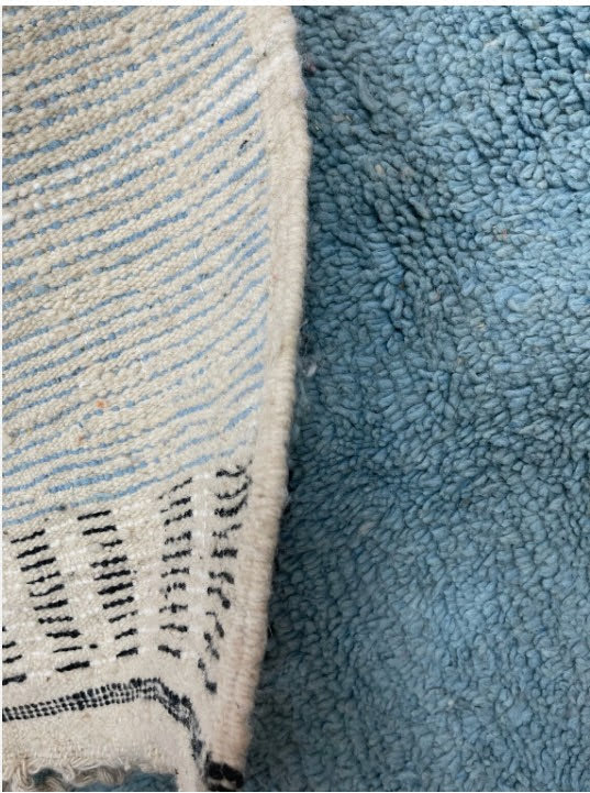 Fez Blue Medallion Hand Knotted Rug