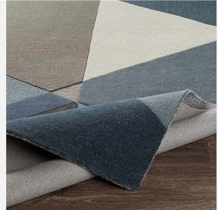 Ocean Mist Blue Hand Tufted Rug