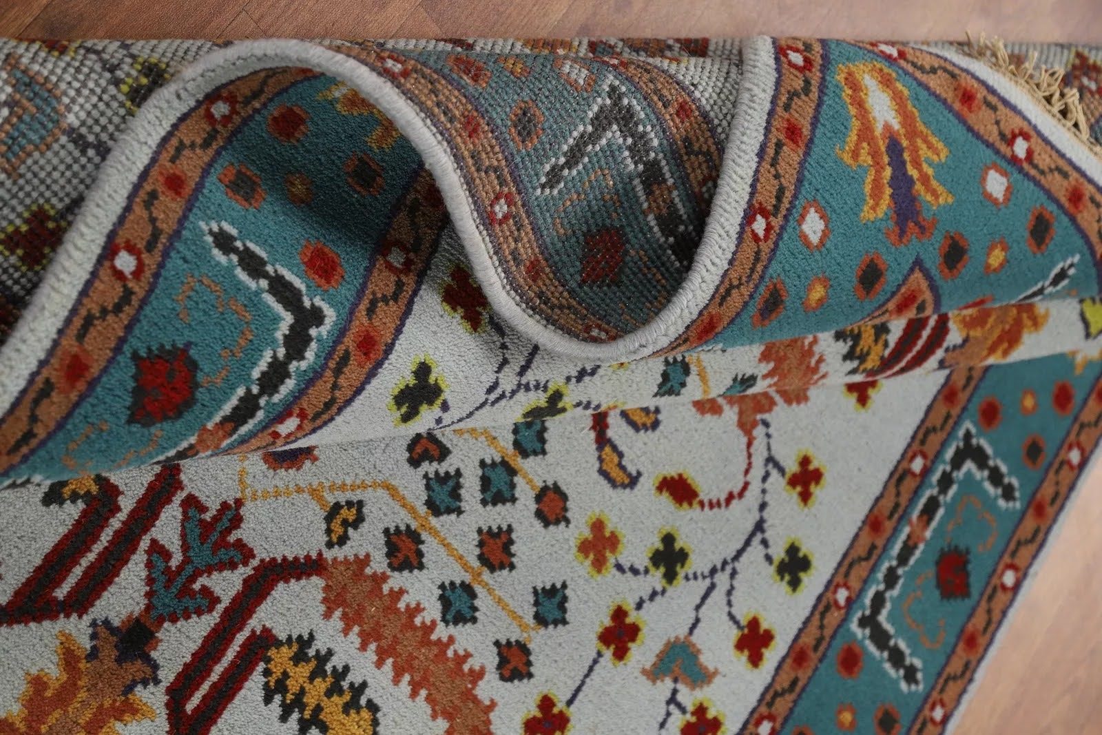 Diamond Crest Oushak Hand Knotted Rug