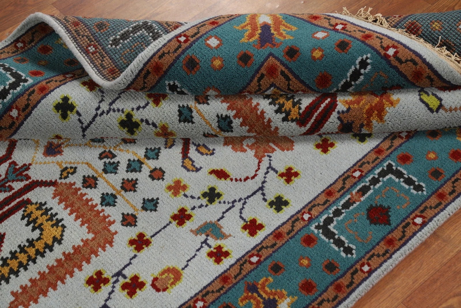 Diamond Crest Oushak Hand Knotted Rug