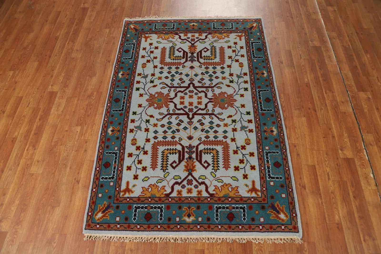 Diamond Crest Oushak Hand Knotted Rug