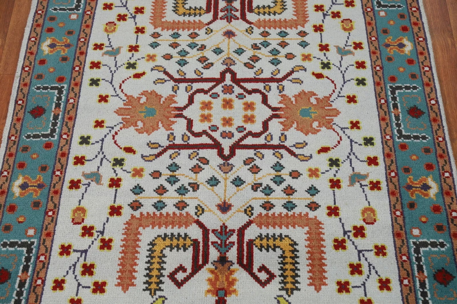 Diamond Crest Oushak Hand Knotted Rug