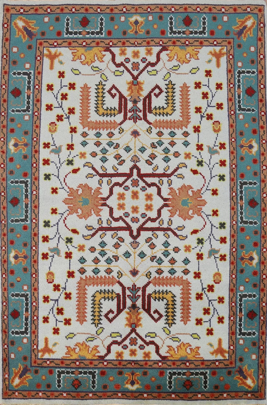 Diamond Crest Oushak Hand Knotted Rug