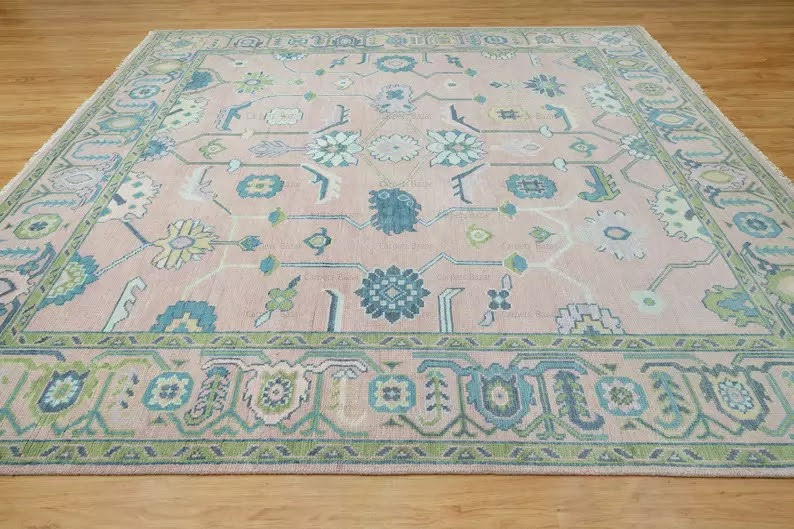Frosted Elegance Oushak Rug