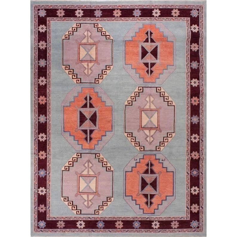Azure Dreams Oushak Rug